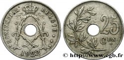 BELGIO 25 Centiemen (Centimes) 1922 