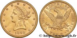 INVESTMENT GOLD 10 Dollars  Liberty  1892 Philadelphie