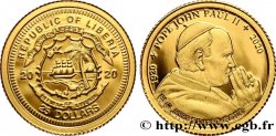 LIBERIA 25 Dollars Proof 100e anniversaire de la naissance du pape Jean-Paul II 2020 