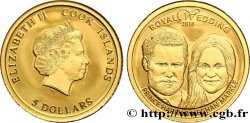 ÎLES COOK  5 Dollar Proof Mariage du Prince Harry et de Megan Markle 2018 