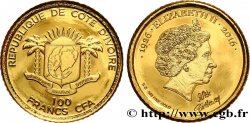ELFENBEINKÜSTE 100 Francs CFA Proof 90e anniversaire de la reine Élisabeth II 2016 