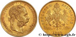 INVESTMENT GOLD 8 Florins ou 20 Francs or François-Joseph Ier 1881 Vienne