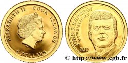 ÎLES COOK  5 Dollar Proof 100e anniversaire de la naissance de John F. Kennedy 2017 