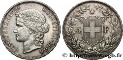 SCHWEIZ 5 Francs Helvetia 1908 Berne