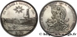 SUIZA 5 Francs, monnaie de Tir, Fribourg 1881 