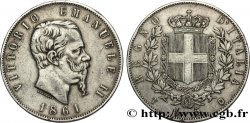 ITALIEN 5 Lire Victor Emmanuel II 1861 Turin
