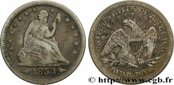 ÉTATS-UNIS D AMÉRIQUE 1/4 Dollar 1853 Philadelphie