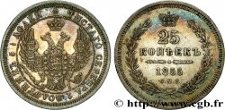 RUSSIA - NICOLA I 25 Kopecks  1855 Saint-Petersbourg