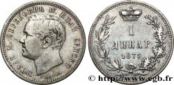 SERBIEN 1 Dinar Milan Obrenovich IV 1875 Paris