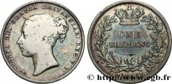 REINO UNIDO 1 Shilling Victoria tête jeune 1856 