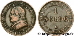VATICAN ET ÉTATS PONTIFICAUX 1 Soldo an XXI buste large 1867 Rome