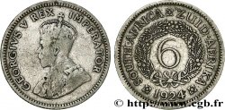 SUDÁFRICA 6 Pence Georges V 1924  BC+ 