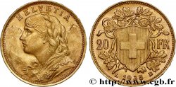 GOLD, PALLADIUM & PLATINUM INVESTMENT 20 Francs &nbsp;Vreneli&nbsp;  1935 Berne