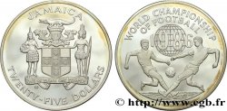 JAMAIKA 25 Dollars Proof Coupe du Monde de Football 1986 1986 