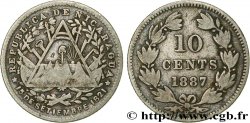 NICARAGUA 10 Centavos 1887 Heaton