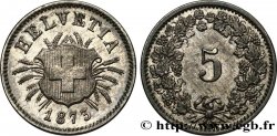SUISSE 5 Centimes (Rappen) 1873 Berne