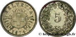 SVIZZERA  5 Centimes (Rappen) 1874 Berne