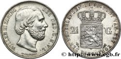 NETHERLANDS 2 1/2 Gulden Guillaume III 1869 Utrecht