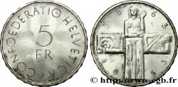 SUIZA 5 Francs centenaire de la Croix Rouge 1963 Berne 