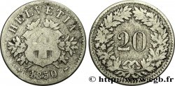 SUISSE 20 Centimes (Rappen) 1850 Strasbourg - BB