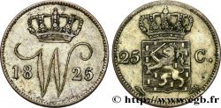 NETHERLANDS 25 Cents Guillaume Ier 1825 Utrecht