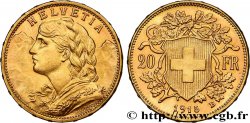 OR, PALLADIUM ET PLATINE INVESTISSEMENT 20 Francs &nbsp;Vreneli&nbsp;  1915 Berne