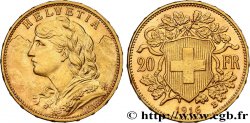 INVESTMENT GOLD 20 Francs or  Vreneli   1916 Berne