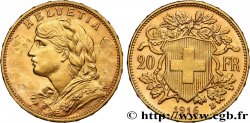 OR, PALLADIUM ET PLATINE INVESTISSEMENT 20 Francs or &nbsp;Vreneli&nbsp;  1916 Berne