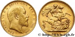 INVESTMENT GOLD 1 Souverain Edouard VII 1906 Londres