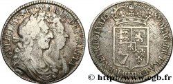 VEREINIGTEN KÖNIGREICH 1/2 Crown Guillaume et Marie 1689 