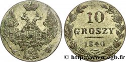 POLOGNE 10 Groszy administration russe 1840 Varsovie