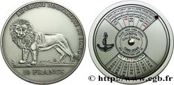 RÉPUBLIQUE DÉMOCRATIQUE DU CONGO 10 Francs Calendrier Rotatif 1995-2044 (2004) 