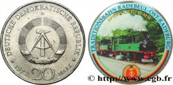 ALLEMAGNE DE L EST 20 Mark MODIFIE SERIE TRAIN - (ligne de chemin de fer Radebeul-Ost - Radeburg 1972 A Berlin