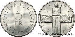 SVIZZERA  5 Francs centenaire de la Croix Rouge 1963 Berne 