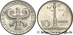 POLAND 10 Zlotych 700e anniversaire de Varsovie 1965 Varsovie