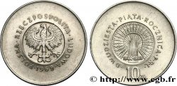 POLAND 10 Zlotych 25e anniversaire de la République Populaire 1969 Varsovie