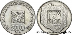 POLOGNE 200 Zlotych aigle 30e anniversaire de la fondation de la république populaire 1974 Varsovie
