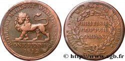 BRITISH TOKENS OR JETTONS 1 Penny British Copper Company - laminoirs de Walthamston 1812 