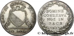 SUISSE - CANTON DE ZÜRICH 40 Batzen 1813 Zurich SUP 