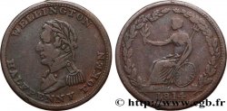 BRITISH TOKENS OR JETTONS 1/2 Penny Wellington 1814 
