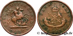CANADA 1 Penny token Bank of Upper Canada 1857 Heaton