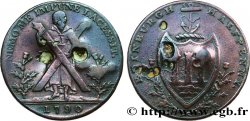 ÉCOSSE 1/2 Penny token Contrefaçon d’Hutchison 1790 Edimbourg