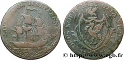 BRITISH TOKENS OR JETTONS 1/2 Penny Liverpool (Lancashire) 1791 