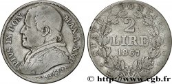 VATICAN ET ÉTATS PONTIFICAUX 2 Lire Pie IX an XXII 1867 Rome