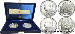 VATICAN AND PAPAL STATES Coffret (Proof) 2 monnaies - Jean-Paul II / la Tempête apaisée / la guérison du paralytique 1997 Rome