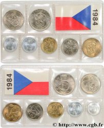 TCHÉCOSLOVAQUIE Série FDC 7 monnaies 1984 