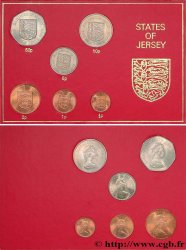 JERSEY Lot de 6 monnaies 1968-1971 
