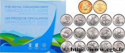 CANADA Série Complète des Jeux Olympiques de Vancouver 2007 - 2010 