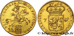 PAESI BASSI - PROVINCE UNITE - OLANDA 7 Gulden ou demi-cavalier d or 1760 Dordrecht