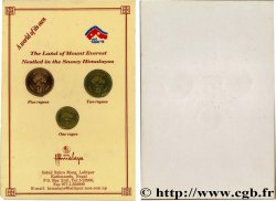NÉPAL Série de 3 monnaies - Visite Népal 1997 Katmandou - Népal